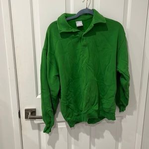 TNA Aritzia Cozy Fleece Polo Sweatshirt